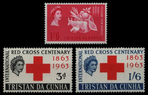 Tristan da Cunha 1963-1964 - Mi-Nr. 68 & 69-70 ** - MNH - 2 Ausgaben