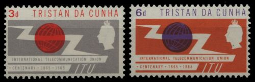Tristan da Cunha 1965 - Mi-Nr. 88-89 ** - MNH - ITU
