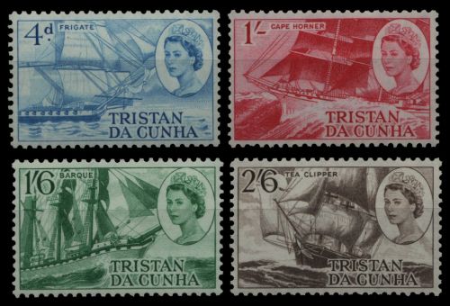 Tristan da Cunha 1969 - Mi-Nr. 124-127 ** - MNH - Schiffe / Ships
