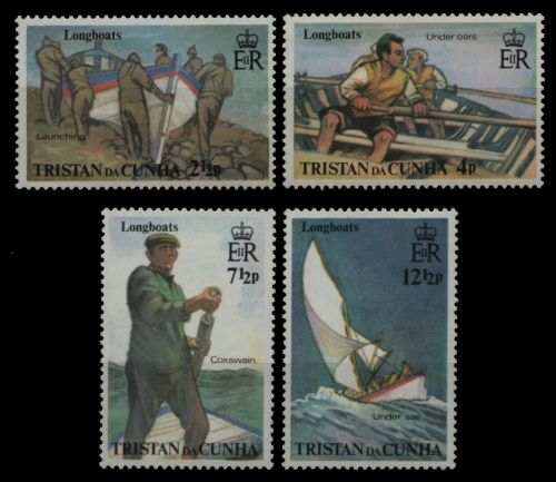 Tristan da Cunha 1972 - Mi-Nr. 174-177 ** - MNH - Boote / Boats