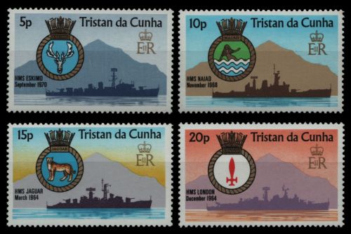 Tristan da Cunha 1976 - Mi-Nr. 216-219 ** - MNH - Schiffe / Ships