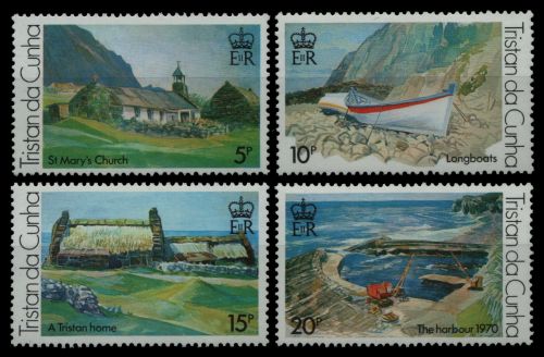 Tristan da Cunha 1978 - Mi-Nr. 234-237 ** - MNH - Gemälde / Paintings