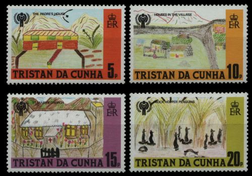 Tristan da Cunha 1979 - Mi-Nr. 266-269 ** - MNH - Kinderzeichnungen