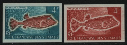 Französische Somaliküste 1959 - Mi-Nr. 323 ** - MNH - Fische - Farbproben (III)