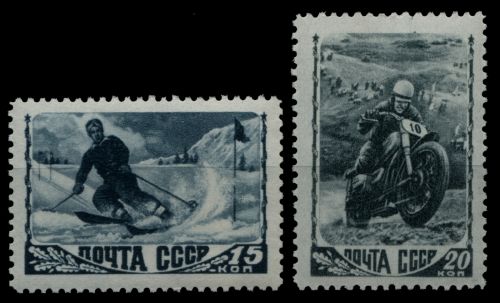 Russia / Sowjetunion 1948 - Mi-Nr. 1192-1193 * - MH - Sport