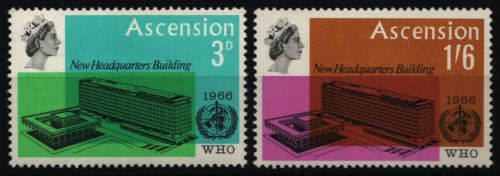 Ascension 1966 - Mi-Nr. 102-103 ** - MNH - WHO