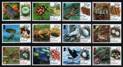 Ascension 2008 - Mi-Nr. 1021-1032 ** - MNH - Wildtiere / Wild animals