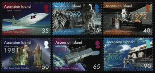 Ascension 2008 - Mi-Nr. 1038-1043 ** - MNH - NASA