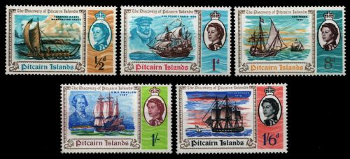 Pitcairn 1967 - Mi-Nr. 67-71 ** - MNH - Schiffe / Ships