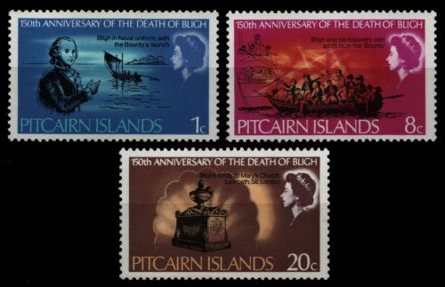 Pitcairn 1967 - Mi-Nr. 85-87 ** - MNH - Admiral Bligh - Schiffe