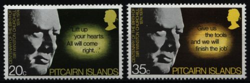 Pitcairn 1974 - Mi-Nr. 144-145 ** - MNH - Winston Churchill