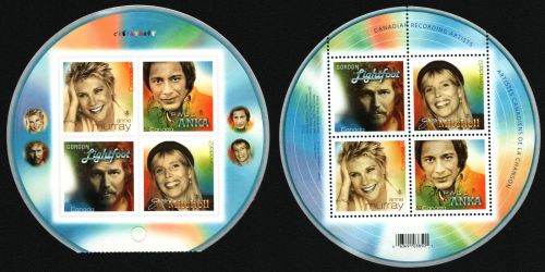 Kanada 2007 - Mi-Nr. 2414-2417 & Block 96 ** - MNH - Sänger