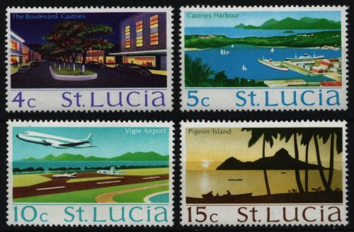 St. Lucia 1975 - Mi-Nr. 255-260 Y ** - MNH - Freimarken / Definitives