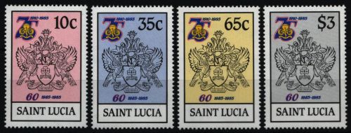 St. Lucia 1985 - Mi-Nr. 728-731 ** - MNH - Pfadfinder / Scouts