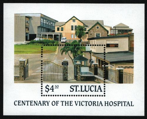 St. Lucia 1987 - Mi-Nr. Block 54 ** - MNH - Krankenhaus / Hospital