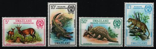 Swaziland 1980 - Mi-Nr. 363-366 ** - MNH - Wildtiere / Wild animals