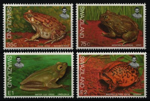 Swaziland 1998 - Mi-Nr. 680-683 ** - MNH - Frösche / Frogs
