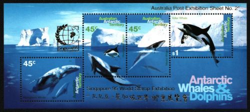 AAT / Austral. Antarktis 1995 - Mi-Nr. Block 1 I ** - MNH - Wale / Whales