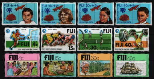 Fidschi 1979 - Mi-Nr. 391-394, 395-398 & 416-419 ** - MNH - 3 Ausgaben