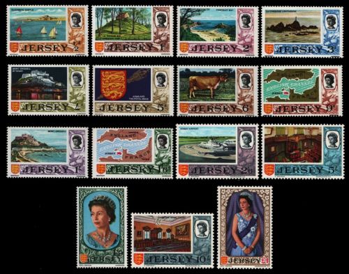 Jersey 1969 - Mi-Nr. 7-21 ** - MNH - Freimarken / Definitives