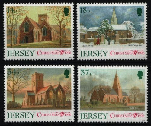 Jersey 1990 - Mi-Nr. 529-532 ** - MNH - Weihnachten / X-mas