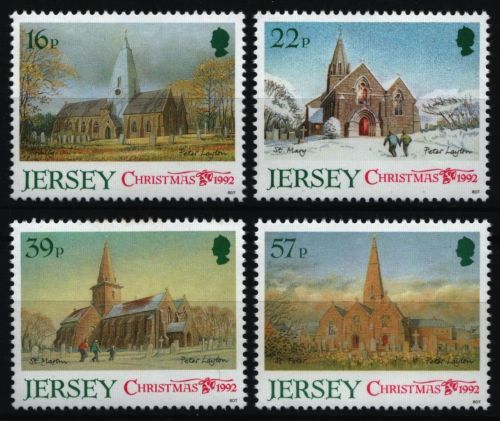 Jersey 1992 - Mi-Nr. 591-594 ** - MNH - Weihnachten / X-mas