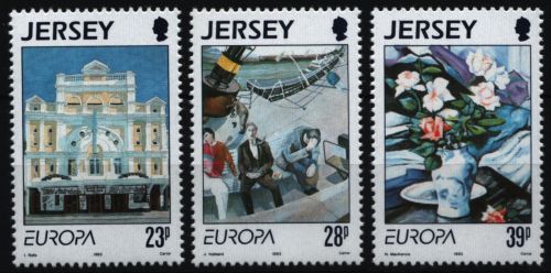 Jersey 1993 - Mi-Nr. 612-614 ** - MNH - EUROPA