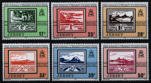 Jersey 1993 - Mi-Nr. 624-629 ** - MNH - Marke auf Marke