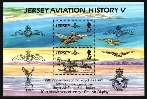 Jersey 1993 - Mi-Nr. Block 7 ** - MNH - Flugzeuge / Airplanes
