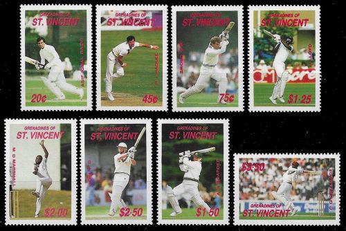 St. Vincent-Grenadinen 1988 - Mi-Nr. 597-604 ** - MNH - Kricket