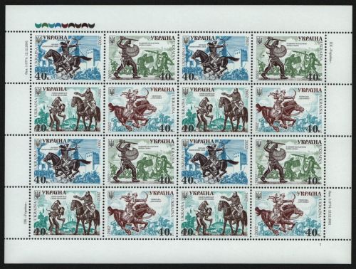 Ukraine 2002 - Mi-Nr. 485-488 ** - MNH - KLB - Militärgeschichte (I)