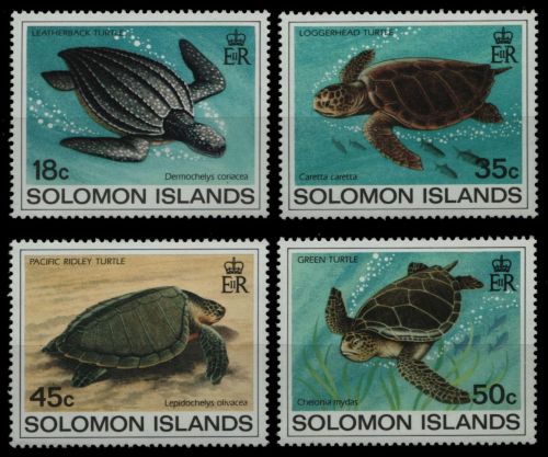 Salomoninseln 1983 - Mi-Nr. 485-488 ** - MNH - Schildkröten / Turtles