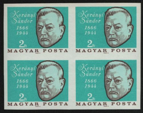 Ungarn 1966 - Mi-Nr. 2253 B ** - MNH - Viererblock - Sándor Korányi
