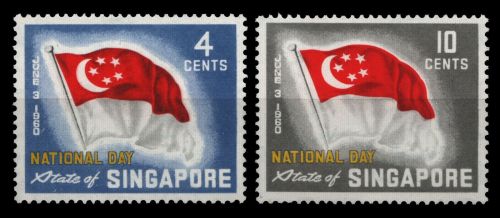 Singapur 1960 - Mi-Nr. 49-50 ** - MNH - 1 Jahr Autonomie