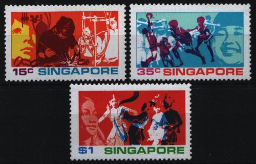 Singapur 1972 - Mi-Nr. 164-166 ** - MNH - Jugend
