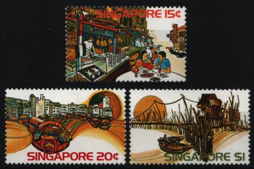 Singapur 1975 - Mi-Nr. 225-227 ** - MNH - Szenen aus Singapur