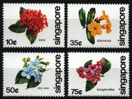 Singapur 1980 - Mi-Nr. 369-372 ** - MNH - Blumen / Flowers