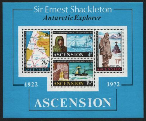 Ascension 1972 - Mi-Nr. Block 5 ** - MNH - Schiffe / Ships - Shackleton