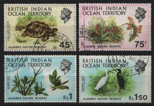 BIOT 1971 - Mi-Nr. 39-42 gest / used - Fauna & Flora