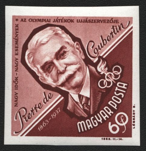 Ungarn 1963 - Mi-Nr. 1953 B ** - MNH - Pierre de Coubertin - Olympia