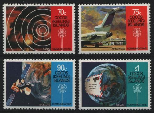 Kokos-Inseln 1987 - Mi-Nr. 173-176 ** - MNH - Kommunikation