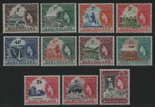 Basutoland 1959 - Mi-Nr. 46-56 * - MH - Queen Elizabeth II
