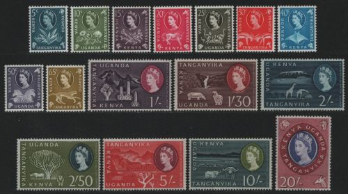 Ostafrikanische Gemeinschaft 1954 - Mi-Nr. 108-123 ** - MNH - Freimarken