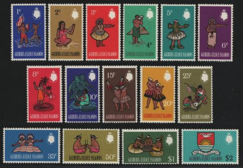 Gilbert und Ellice 1968 - Mi-Nr. 130-140 ** - MNH - Folklore