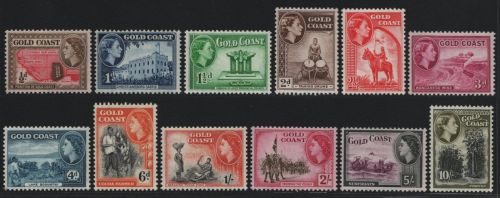 Goldküste 1952 - Mi-Nr. 138-149 ** - MNH - Queen Elizabeth II (II)