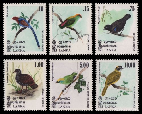 Sri Lanka 1979 - Mi-Nr. 512-517 ** - MNH - Vögel / Birds