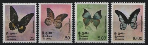 Sri Lanka 1978 - Mi-Nr. 483-486 ** - MNH - Schmetterlinge / Butterflies