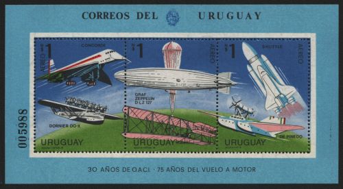 Uruguay 1978 - Mi-Nr. Block 38 ** - MNH - Luftfahrt / Aviation