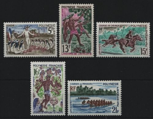 Franz. Polynesien 1967 - Mi-Nr. 68-72 ** - MNH - Juli-Feste