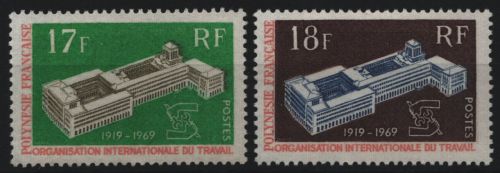 Franz. Polynesien 1969 - Mi-Nr. 101-102 ** - MNH - ILO